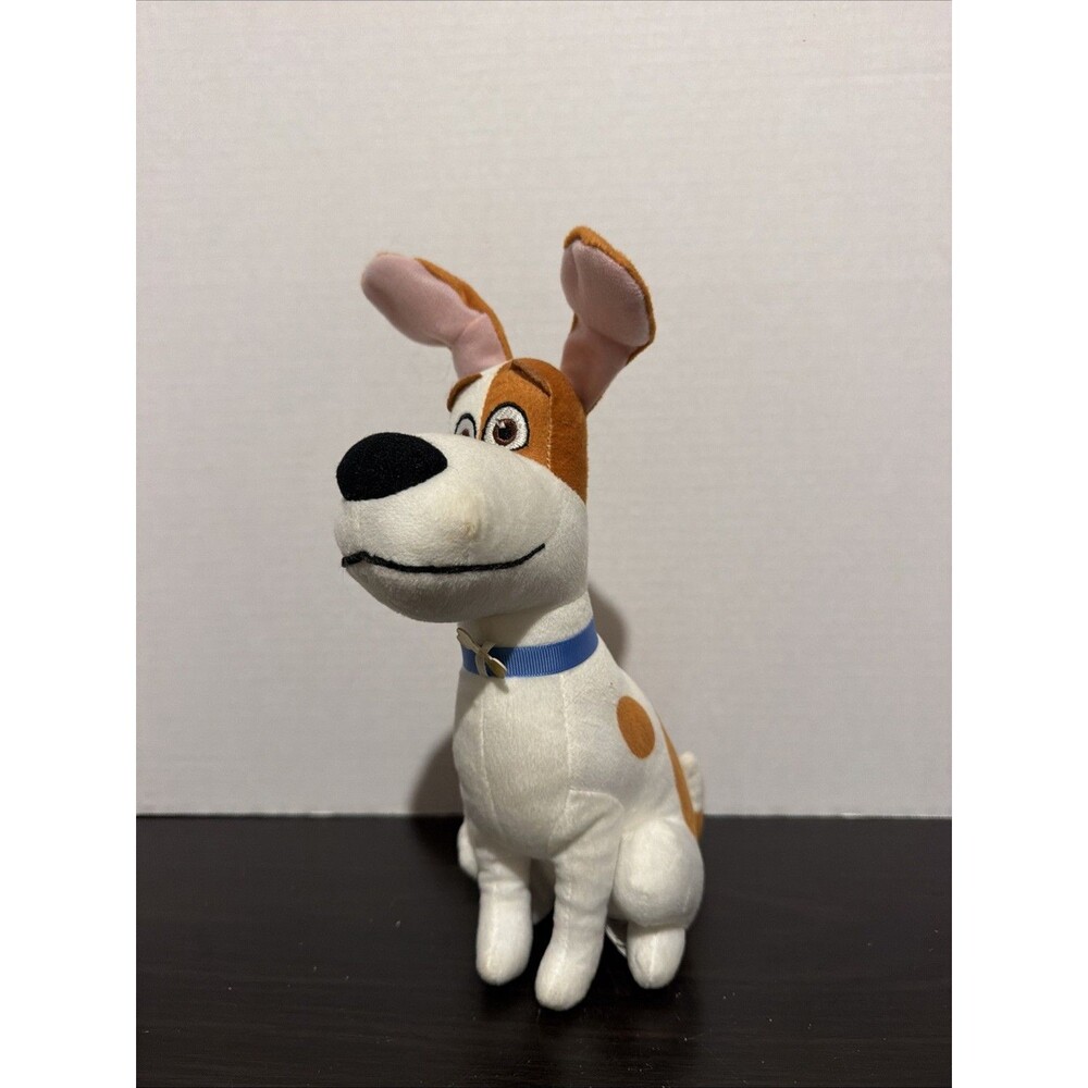 The Secret Life Of Pets Max Dog Plush Stuffed Animal White Blue Collar Ty